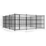 vidaXL Padoc de exterior pentru câini, 450x450x185 cm vidaXL Padoc de exterior pentru câini, 450x450x185 cm