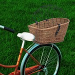 vidaXL Coș portbagaj bicicletă cu capac 55x31x36 cm, răchită naturală vidaXL Coș portbagaj bicicletă cu capac 55x31x36 cm, răchită naturală