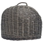 vidaXL Coș de transport pisici, gri, 50x42x40 cm, răchită naturală vidaXL Coș de transport pisici, gri, 50x42x40 cm, răchită naturală