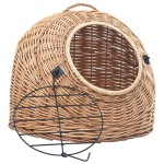 vidaXL Coș de transport pisici, 45 x 35 x 35 cm, răchită naturală vidaXL Coș de transport pisici, 45 x 35 x 35 cm, răchită naturală