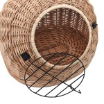 vidaXL Coș de transport pisici, 45 x 35 x 35 cm, răchită naturală vidaXL Coș de transport pisici, 45 x 35 x 35 cm, răchită naturală