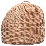 vidaXL Coș de transport pentru pisici, 50x42x40 cm, răchită naturală vidaXL Coș de transport pentru pisici, 50x42x40 cm, răchită naturală