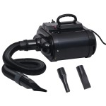 vidaXL Uscător pentru animale de companie, motor dublu, negru vidaXL Uscător pentru animale de companie, motor dublu, negru