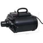 vidaXL Uscător pentru animale de companie, motor dublu, negru vidaXL Uscător pentru animale de companie, motor dublu, negru