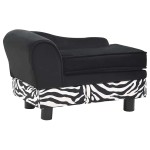 vidaXL Canapea pentru câini, negru, 57x34x36 cm, pluș