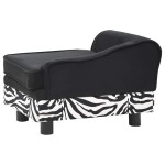 vidaXL Canapea pentru câini, negru, 57x34x36 cm, pluș