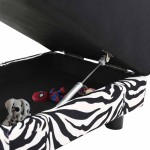 vidaXL Canapea pentru câini, negru, 57x34x36 cm, pluș