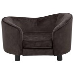 vidaXL Canapea pentru câini, maro, 69 x 49 x 40 cm, pluș vidaXL Canapea pentru câini, maro, 69 x 49 x 40 cm, pluș