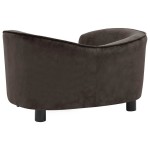 vidaXL Canapea pentru câini, maro, 69 x 49 x 40 cm, pluș vidaXL Canapea pentru câini, maro, 69 x 49 x 40 cm, pluș