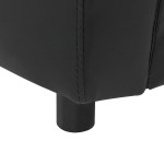 vidaXL Canapea pentru câini, negru, 67x41x39 cm, piele ecologică