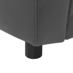 vidaXL Canapea pentru câini, gri, 67 x 41 x 39 cm, piele ecologică vidaXL Canapea pentru câini, gri, 67 x 41 x 39 cm, piele ecologică