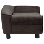 vidaXL Canapea pentru câini, maro, 72 x 45 x 30 cm, pluș vidaXL Canapea pentru câini, maro, 72 x 45 x 30 cm, pluș