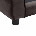 vidaXL Canapea pentru câini, maro, 72 x 45 x 30 cm, pluș vidaXL Canapea pentru câini, maro, 72 x 45 x 30 cm, pluș