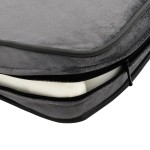 vidaXL Canapea pentru câini, gri, 81x43x31 cm, pluș & piele ecologică vidaXL Canapea pentru câini, gri, 81x43x31 cm, pluș & piele ecologică