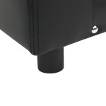 vidaXL Canapea pentru câini, negru, 81x43x31cm, pluș & piele ecologică vidaXL Canapea pentru câini, negru, 81x43x31cm, pluș & piele ecologică