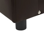 vidaXL Canapea pentru câini, maro, 81x43x31cm, pluș & piele ecologică vidaXL Canapea pentru câini, maro, 81x43x31cm, pluș & piele ecologică