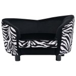 vidaXL Canapea pentru câini, negru, 68 x 38 x 38 cm, pluș vidaXL Canapea pentru câini, negru, 68 x 38 x 38 cm, pluș