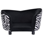 vidaXL Canapea pentru câini, negru, 68 x 38 x 38 cm, pluș vidaXL Canapea pentru câini, negru, 68 x 38 x 38 cm, pluș