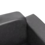 vidaXL Canapea pentru câini, gri, 80 x 50 x 40 cm, piele ecologică vidaXL Canapea pentru câini, gri, 80 x 50 x 40 cm, piele ecologică
