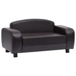 vidaXL Canapea pentru câini, maro, 80 x 50 x 40 cm, piele ecologică vidaXL Canapea pentru câini, maro, 80 x 50 x 40 cm, piele ecologică