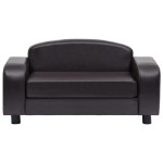 vidaXL Canapea pentru câini, maro, 80 x 50 x 40 cm, piele ecologică vidaXL Canapea pentru câini, maro, 80 x 50 x 40 cm, piele ecologică