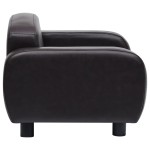 vidaXL Canapea pentru câini, maro, 80 x 50 x 40 cm, piele ecologică vidaXL Canapea pentru câini, maro, 80 x 50 x 40 cm, piele ecologică
