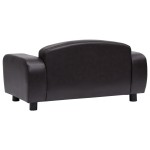 vidaXL Canapea pentru câini, maro, 80 x 50 x 40 cm, piele ecologică vidaXL Canapea pentru câini, maro, 80 x 50 x 40 cm, piele ecologică