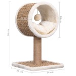 vidaXL Ansamblu de pisici cu tunel și jucărie, 56 cm, iarbă de mare vidaXL Ansamblu de pisici cu tunel și jucărie, 56 cm, iarbă de mare