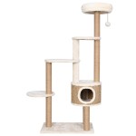 vidaXL Ansamblu pisici cu pernă & stâlp de zgâriat 148cm iarbă de mare vidaXL Ansamblu pisici cu pernă & stâlp de zgâriat 148cm iarbă de mare