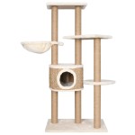 vidaXL Ansamblu de pisici cu stâlp de zgâriat, 126 cm, iarbă de mare vidaXL Ansamblu de pisici cu stâlp de zgâriat, 126 cm, iarbă de mare