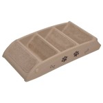 vidaXL Scară pentru câini pliabilă, maro, 62 x 40 x 49,5 cm