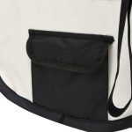 vidaXL Țarc de câini pliabil cu sac de transport, negru, 90x90x58 cm vidaXL Țarc de câini pliabil cu sac de transport, negru, 90x90x58 cm