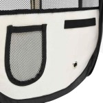 vidaXL Țarc de câini pliabil cu sac de transport, negru, 90x90x58 cm vidaXL Țarc de câini pliabil cu sac de transport, negru, 90x90x58 cm
