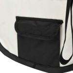 vidaXL Țarc de câini pliabil cu sac de transport, negru, 125x125x61 cm vidaXL Țarc de câini pliabil cu sac de transport, negru, 125x125x61 cm