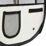 vidaXL Țarc de câini pliabil cu sac de transport, negru, 125x125x61 cm vidaXL Țarc de câini pliabil cu sac de transport, negru, 125x125x61 cm