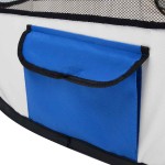 vidaXL Țarc joacă pliabil câini cu sac transport albastru 90x90x58 cm vidaXL Țarc joacă pliabil câini cu sac transport albastru 90x90x58 cm