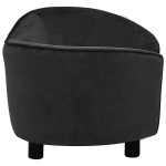 vidaXL Canapea pentru câini, negru, 69x49x40 cm, pluș vidaXL Canapea pentru câini, negru, 69x49x40 cm, pluș