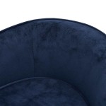 vidaXL Canapea pentru câini albastru 69x49x40 cm, pluș/piele ecologică vidaXL Canapea pentru câini albastru 69x49x40 cm, pluș/piele ecologică