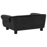 vidaXL Canapea pentru câini, negru, 72x45x30 cm, pluș vidaXL Canapea pentru câini, negru, 72x45x30 cm, pluș
