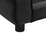 vidaXL Canapea pentru câini, negru, 72x45x30 cm, pluș vidaXL Canapea pentru câini, negru, 72x45x30 cm, pluș
