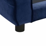 vidaXL Canapea pentru câini, albastru, 72x45x30 cm, pluș vidaXL Canapea pentru câini, albastru, 72x45x30 cm, pluș
