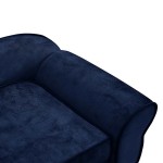 vidaXL Canapea pentru câini, albastru, 72x45x30 cm, pluș vidaXL Canapea pentru câini, albastru, 72x45x30 cm, pluș