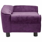 vidaXL Canapea pentru câini, vișiniu, 72x45x30 cm, pluș vidaXL Canapea pentru câini, vișiniu, 72x45x30 cm, pluș