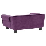 vidaXL Canapea pentru câini, vișiniu, 72x45x30 cm, pluș vidaXL Canapea pentru câini, vișiniu, 72x45x30 cm, pluș