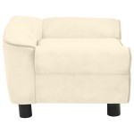 vidaXL Canapea pentru câini, crem, 72x45x30 cm, pluș vidaXL Canapea pentru câini, crem, 72x45x30 cm, pluș