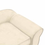 vidaXL Canapea pentru câini, crem, 72x45x30 cm, pluș vidaXL Canapea pentru câini, crem, 72x45x30 cm, pluș