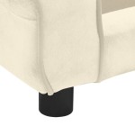 vidaXL Canapea pentru câini, crem, 72x45x30 cm, pluș vidaXL Canapea pentru câini, crem, 72x45x30 cm, pluș