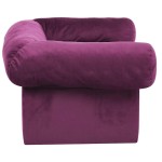 vidaXL Canapea pentru câini, cu sertar, vișiniu, 75x50x38 cm, pluș vidaXL Canapea pentru câini, cu sertar, vișiniu, 75x50x38 cm, pluș