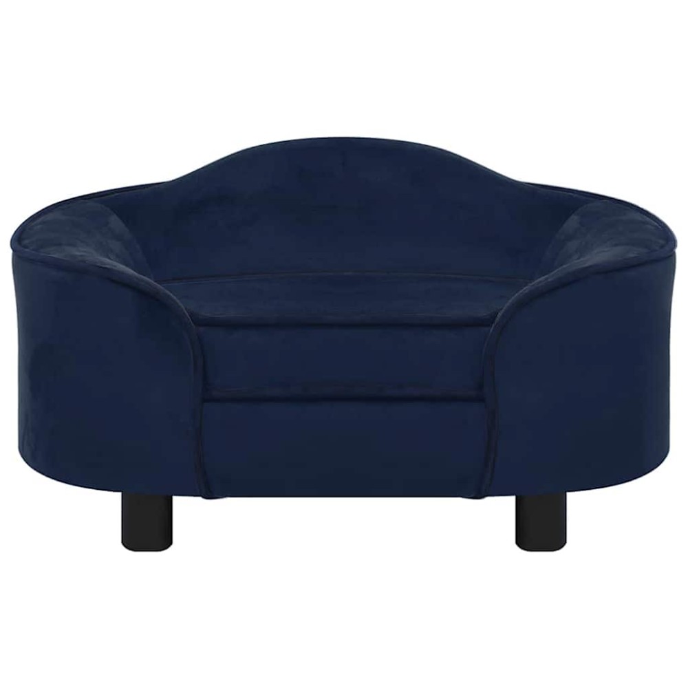 vidaXL Canapea pentru câini, albastru, 67x47x36 cm, pluș