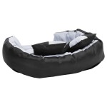 vidaXL Pernă reversibilă și lavabilă câini, gri și negru, 85x70x20 cm vidaXL Pernă reversibilă și lavabilă câini, gri și negru, 85x70x20 cm
